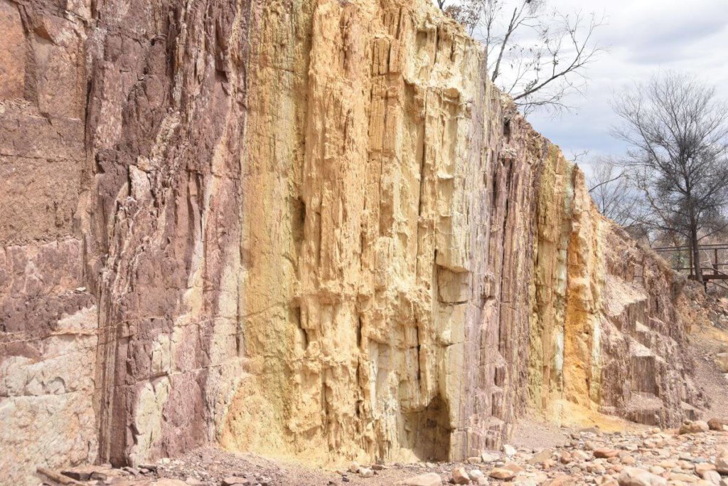 Ochre Pits Cliff Face