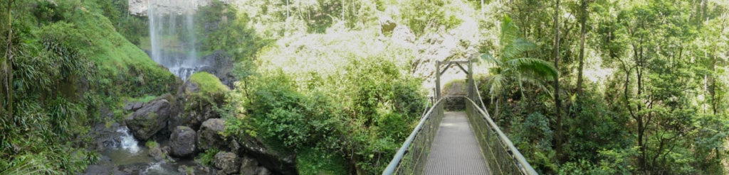 purling brook falls panarama