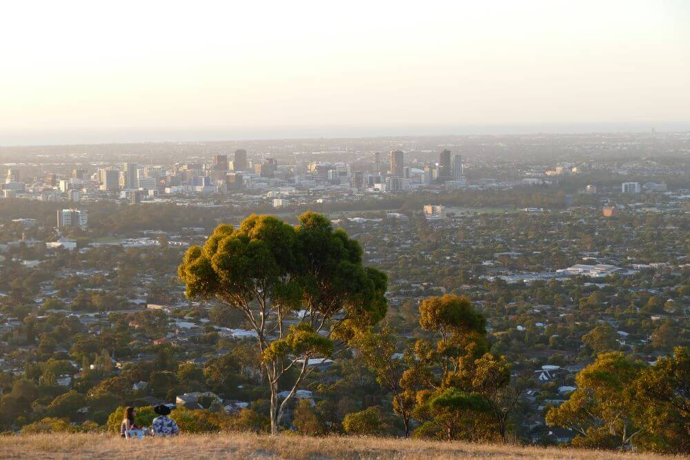 View over Adelaide City