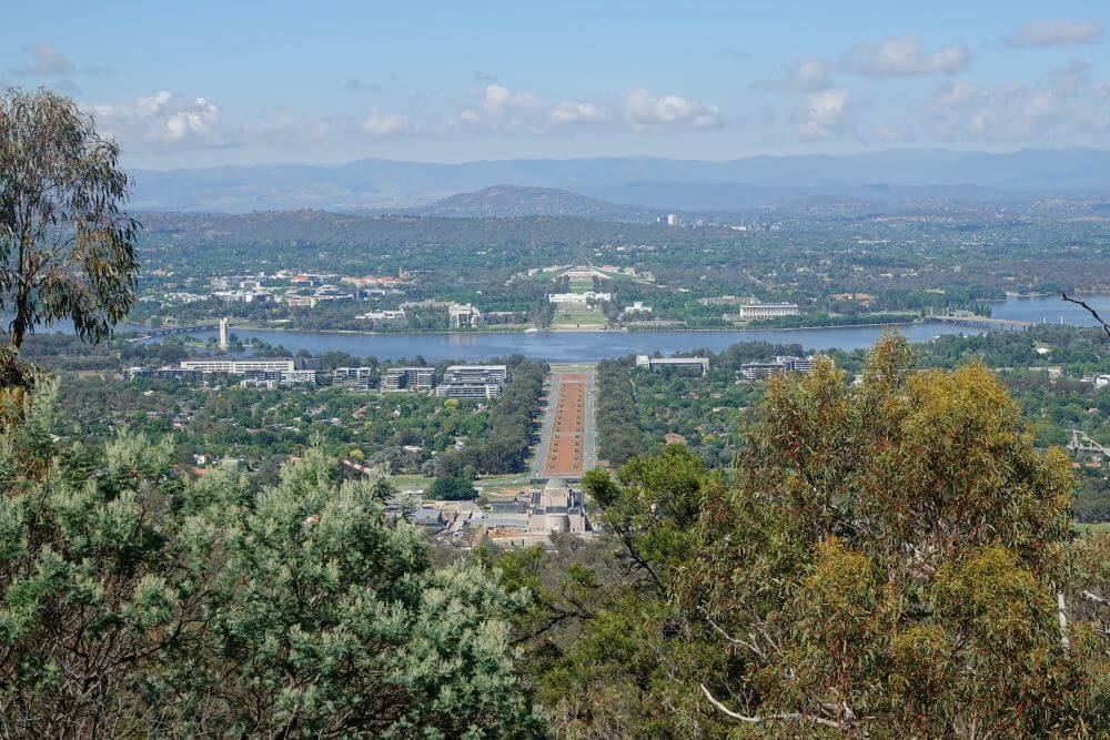 View from Mt Ainslie