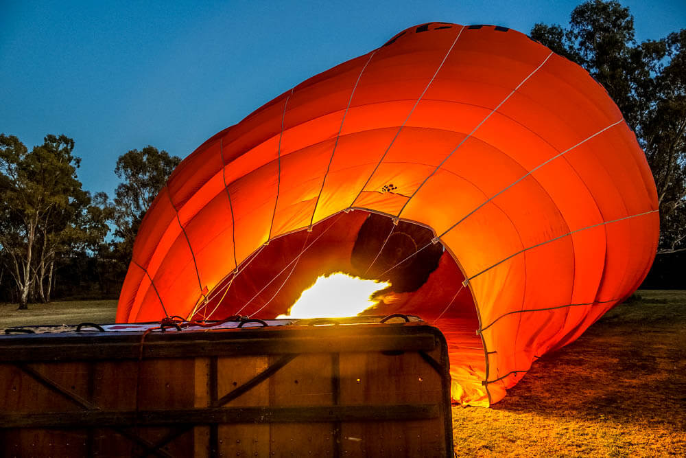 Hot Air Ballooning over the Barossa Valley